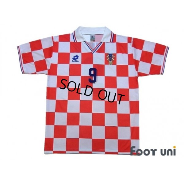 Photo1: Croatia 1995 Home Shirt #9 Suker