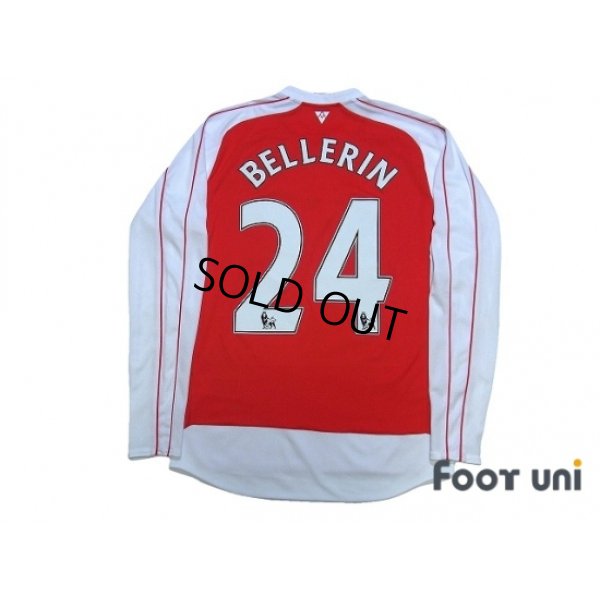 Photo2: Arsenal 2015-2016 Home Long Sleeve Shirt #24 Bellerin