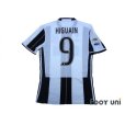 Photo2: Juventus 2016-2017 Home Authentic Shirt  #9 Higuain Serie A Tim Patch/Badge (2)