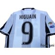 Photo4: Juventus 2016-2017 Home Authentic Shirt  #9 Higuain Serie A Tim Patch/Badge (4)