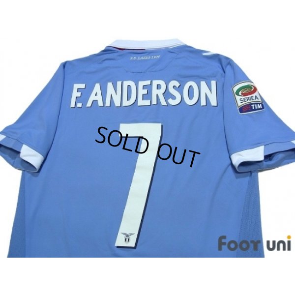 Photo4: Lazio 2014-2015 Home Authentic Shirt #7 F.Anderson w/tags