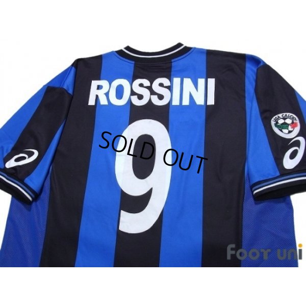 Photo4: Atalanta 2002-2003 Home Shirt #9 Rossini Lega Calcio Patch/Badge