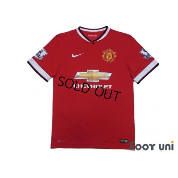 Photo1: Manchester United 2014-2015 Home Shirt #5 Marcos Rojo BARCLAYS PREMIER LEAGUE Patch/Badge