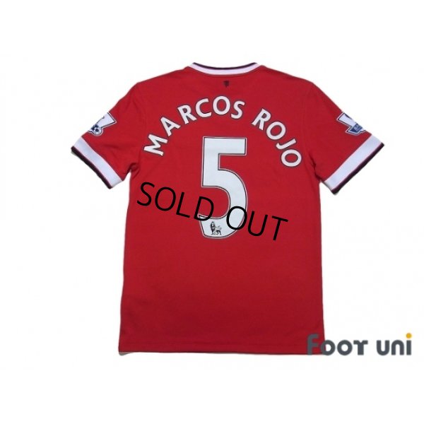 Photo2: Manchester United 2014-2015 Home Shirt #5 Marcos Rojo BARCLAYS PREMIER LEAGUE Patch/Badge