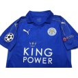 Photo3: Leicester City 2016-2017 Home Shirt #26 Mahrez Champions League Patch/Badge Respect Patch/Badge