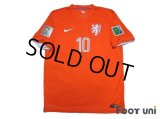 Netherlands 2014 Home Shirt #10 Sneijder 2014 FIFA World Cup Brazil Patch/Badge w/tags