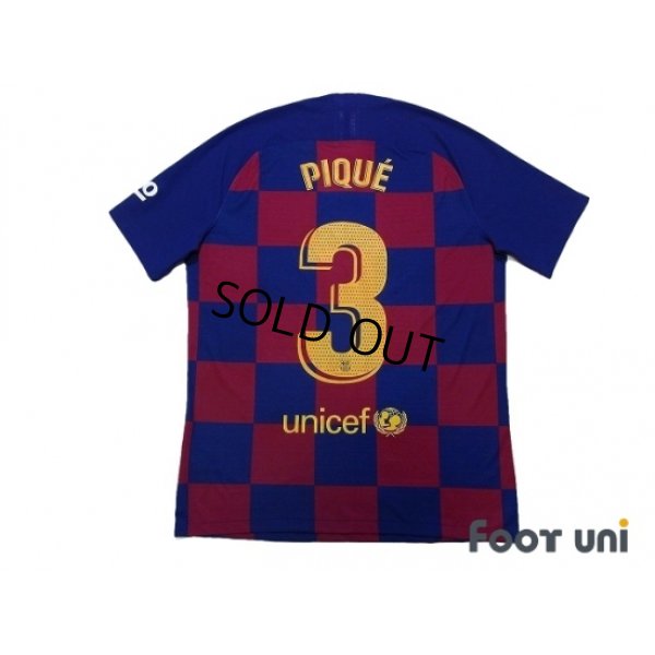 Photo2: FC Barcelona 2019-2020 Home Authentic Shirt #3 Pique