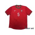 Photo1: Portugal Euro 2012 Home Shirt #5 Fabio Coentrao w/tags (1)