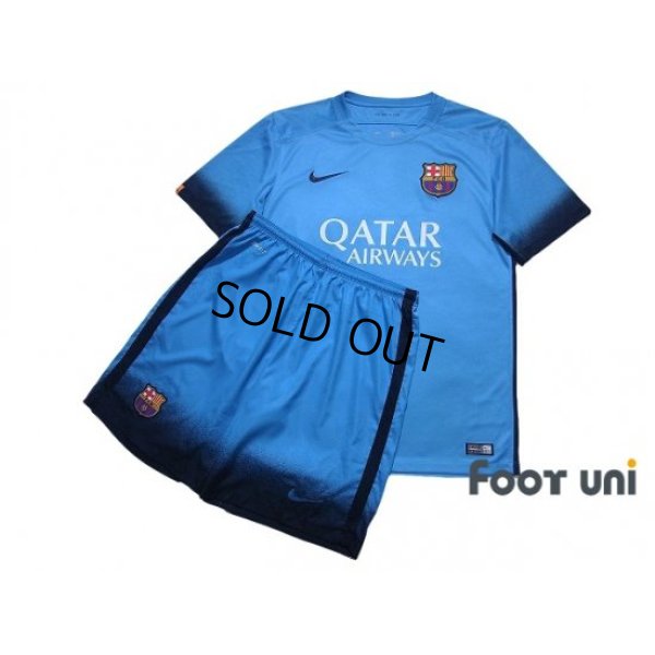 Photo1: FC Barcelona 2015-2016 3rd Shirt and Shorts Set