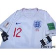 Photo3: England 2018 Home Shirt #12 Trippier FIFA World Cup 2018 Russia Patch/Badge w/tags