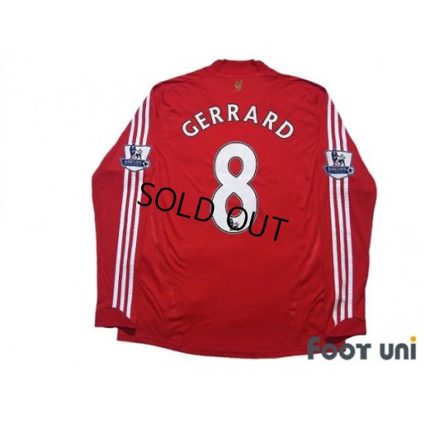 Photo2: Liverpool 2008-2010 Home Long Sleeve Shirt #8 Gerrard BARCLAYS PREMIER LEAGUE Patch/Badge