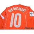 Photo4: Netherlands Euro 2004 Home Authentic Long Sleeve Shirt #10 Van der Vaart