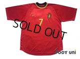 Belgium Euro 2000 Home Shirt #7 Wilmots