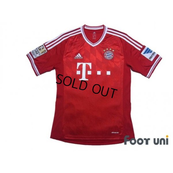 Photo1: Bayern Munchen 2013-2014 Home Shirt #19 Mario Gotze Bundesliga Patch/Badge