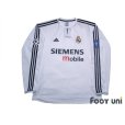 Photo1: Real Madrid 2003-2004 Home Long Sleeve Shirt Champions League Patch/Badge (1)