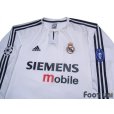 Photo3: Real Madrid 2003-2004 Home Long Sleeve Shirt Champions League Patch/Badge