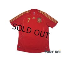 Spain Euro2008 Home Shirt Jersey #7 David Villa