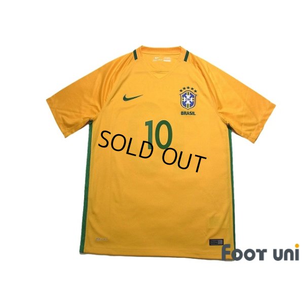 Photo1: Brazil 2016 Home Shirt #10 Neymar Jr w/tags