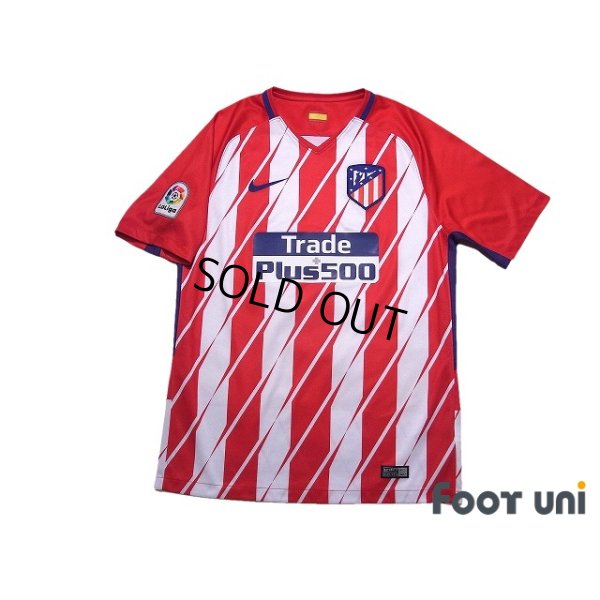 Photo1: Atletico Madrid 2017-2018 Home Shirt  La Liga Patch/Badge