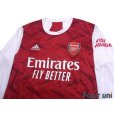 Photo3: Arsenal 2020-2021 Home Long Sleeve Shirt