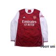 Photo1: Arsenal 2020-2021 Home Long Sleeve Shirt (1)