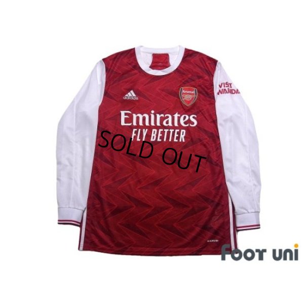 Photo1: Arsenal 2020-2021 Home Long Sleeve Shirt