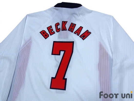 England 1998 Home Long Sleeve Shirt 7 Beckham Online Store From Footuni Japan