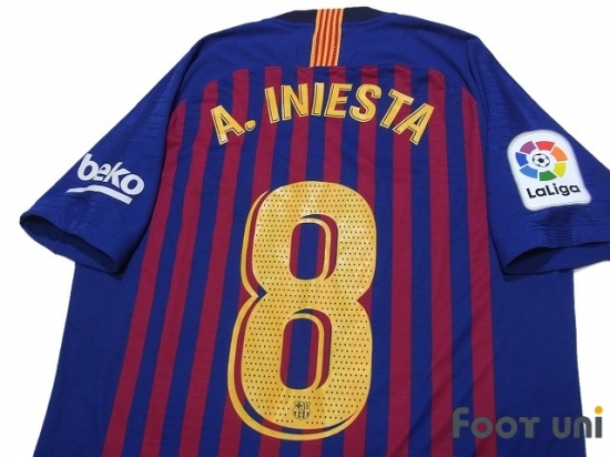 FC Barcelona 2018-2019 Home Authentic Shirts and shorts Set #8 Andrés ...