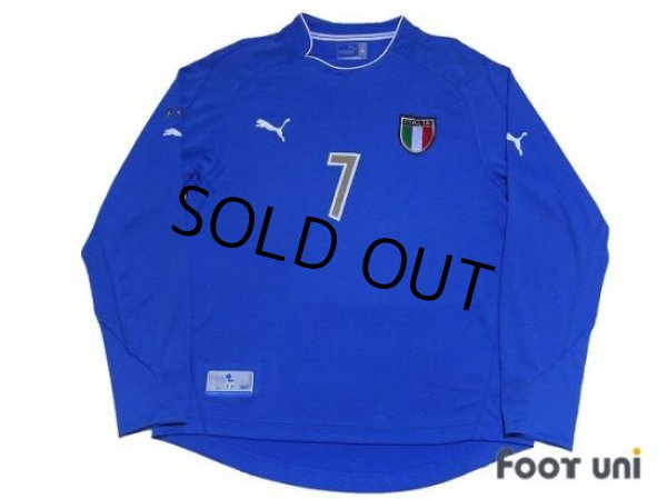 Photo1: Italy 2003 Home Long Sleeve Shirt #10 Del Piero (1)