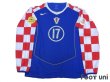 Photo1: Croatia Euro 2004 Away Authentic Long Sleeve Shirt #17 Klasnic UEFA Euro 2004 Patch / Badge Fair Play Patch / Badge (1)