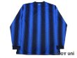 Photo2: Inter Milan 2010-2011 Home Long Sleeve Shirt Scudetto Patch/Badge (2)