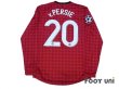 Photo2: Manchester United 2012-2013 Home Long Sleeve Shirt #20 van Persie Champions League Patch/Badge (2)