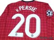 Photo4: Manchester United 2012-2013 Home Long Sleeve Shirt #20 van Persie Champions League Patch/Badge (4)