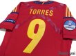 Photo4: Spain 2012 Home Techfit Shirt #9 Torres UEFA Euro 2008 Champions Patch (4)