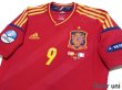 Photo3: Spain 2012 Home Techfit Shirt #9 Torres UEFA Euro 2008 Champions Patch (3)