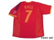 Photo2: Spain 2002 Home Shirt #7 Raul (2)