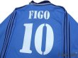 Photo4: Real Madrid 1999-2001 Away Authentic Long Sleeve Shirt #10 Figo (4)