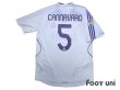 Photo2: Real Madrid 2007-2008 Home Shirt #5 Cannavaro LFP Patch/Badg (2)