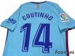 Photo5: FC Barcelona 2017-2018 Away Authentic Shirts and shorts Set #14 Coutinho La Liga Patch/Badge (5)