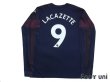 Photo2: Arsenal 2018-2019 Away Long Sleeve Shirt #9 Lacazette (2)