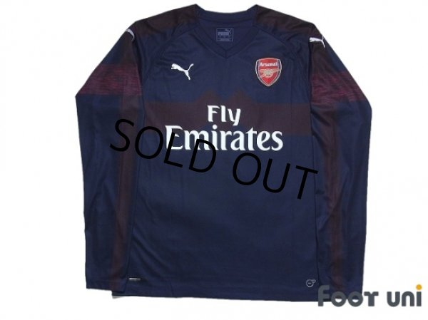 Photo1: Arsenal 2018-2019 Away Long Sleeve Shirt #9 Lacazette (1)