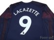 Photo4: Arsenal 2018-2019 Away Long Sleeve Shirt #9 Lacazette (4)