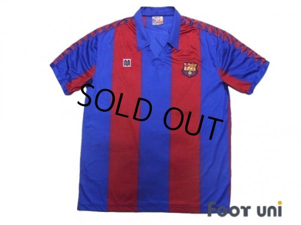 Photo1: FC Barcelona 1982-1990 Home Shirt (1)