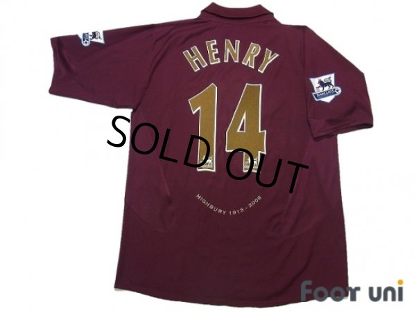 Arsenal 2005-2006 Home Shirt #14 Henry - Online Store From Footuni