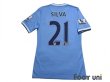 Photo2: Manchester City 2013-2014 Home Authentic Shirt #21 David Silva BARCLAYS ASIA TROPHY HONG KONG 2013 Patch/Badge (2)