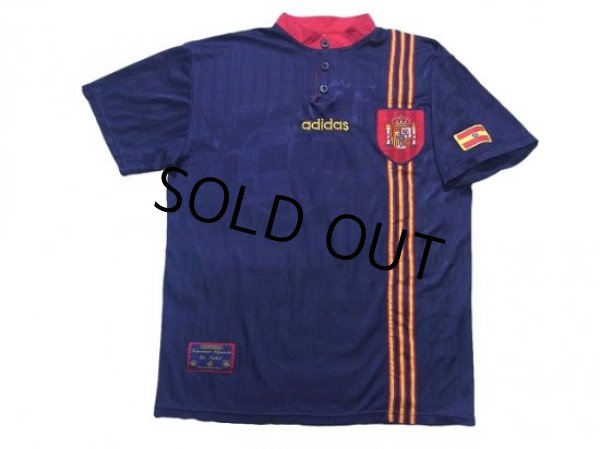 Photo1: Spain 1996 Away Shirt (1)