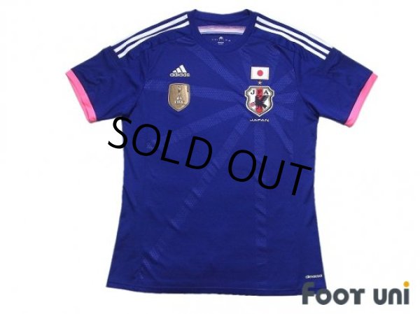 Photo1: Japan Women's Nadeshiko 2014-2015 Home Shirt FIFA World Champions 2011 Patch/Badge (1)