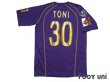 Photo2: Fiorentina 2006-2007 Home Shirt #30 Luca Toni 80th anniversary model Lega Calcio Patch/Badge (2)