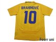 Photo2: Sweden 2009-2010 Home Shirt #10 Ibrahimovic (2)