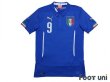 Photo1: Italy 2014 Home Shirt #9 Balotelli w/tags (1)